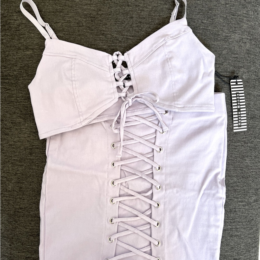 Lavender skirt set